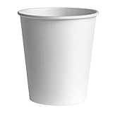NANDEYIBI 200 Stk. Pappbecher weiß 200 ml - 8oz - Coffee to go | Einweg...