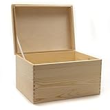 B-WARE Holzkiste mit Deckel 40x30x22 cm Lagerkiste Aufbawahrungskiste...
