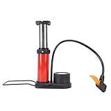EIMSOAH Fahrradpumpe mit Manometer, Kompakte Tragbare Mini-Fußpumpe für...