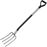 Fiskars Spatengabel für harte, steinige Böden, Mit 4 Zinken, Länge: 122...