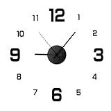 3D-Wanduhr – minimalistische Wanddekoration, übergroße Zeitanzeige |...