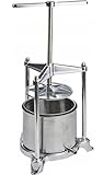 PAVI Lebensmittelpresse aus Aluminium-Druckguss mit Auffangbehälter aus...