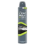 Dove Men+Care Sport Fresh Deodorant für Männer mit lang anhaltendem Duft...