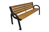 Primario Grande Gartenbank, Parkbank Holz - Gartenmöbel, Outdoor Bank mit...