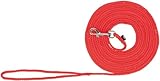 TRIXIE Schleppleine S–M, 15 m ø 5 mm in rot - Lange Hundeleine für...