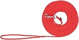 TRIXIE Schleppleine S–M, 10 m ø 5 mm in rot - Lange Hundeleine für...