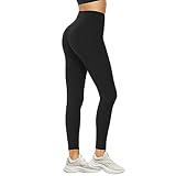 DDOBB Leggings Damen High Waist Sportleggins Lang Schwarz Leggins...