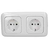 BUSCH-JAEGER Reflex SI Komplett-Sets - Alpinweiß (2x Steckdose, 1x Rahmen...