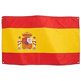 Runesol Spanien-Flagge, 3 x 5, 91x152 cm, Español Banner, 4 Ösen,...