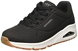 Skechers Damen Uno Stand On Air Sneakers, Black Durabuck, 39 EU