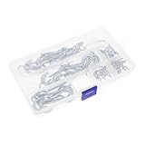 MUSISALY 80 Stück Schraubhaken Sortiment aus Galvanisiertem Karbonstahl...