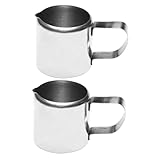 SOIMISS 2 Stück Mini Milchkännchen mit Griff Poliert Ausgießbar für...