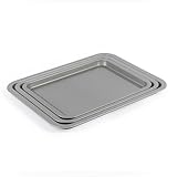 Salter BW13674 Essentials 3PC Baking Tray Set, Aluminium