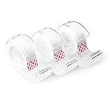 Amazon Basics Klebeband mit matter Oberfläche und Abroller, unsichtbares...