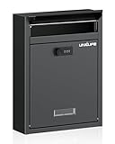 Uniclife Wall Mount Mailbox für außen, große Ablagefach mit...