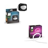Philips Hue Lightstrip 2m + Außensensor Hue Lichtsystem mit 16 Mio....