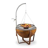 blumfeldt Fire Globe Feuerschale mit Grill, Grillring: Ø 59cm,...