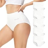 Momoshe Unterhosen Damen Baumwolle Unterwäsche Frauen High Waist Bauch Weg...