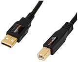 Amazon Basics, USB-2.0-Kabel kompatible mit Drucker, Typ A auf Typ B, mit...