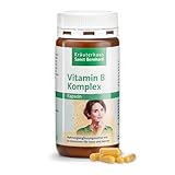 Vitamin-B-Komplex-Kapseln mit Niacin, Vitamin B1,B2,B6,B12, Folsäure 150...