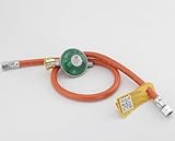 Druckminderer Set Gasregler mit Sicherheits-Sticker Gasdruckregler im Set...
