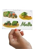 Personalisierter Traktor Aufkleber, Vinyl, Bauernhof-Design, A4/A5/A6,...