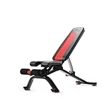 Bowflex 100675 Unisex-Adult 5.1S Verstellbare Hantelbank, Schwarz/Rot,...