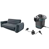 Intex Schlafcouch 66552, Hellgrau, Größe 203 x 231 x 66 cm & Volt...