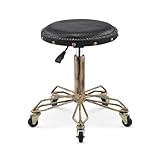 FXLUHAY Klavierhocker auf Rädern, Stehhocker fürs Büro mit Sitz aus...