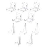 ZORVYN 10 Stück Acryl Ständer Kunststoff Tellerständer, Verstellbarer...