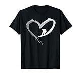 Snowboard Snowboard Vintage Heart T-Shirt