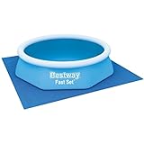 Bestway Flowclear™ quadratische Bodenplane, 274 x 274 cm, für...