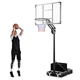 COSTWAY Basketballkorb Outdoor, Basketballständer 149-305cm...