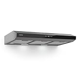 Klarstein Dunstabzugshaube, Abluft-Dunstabzugshaube 90cm, Dunstabzug mit...