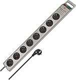Brennenstuhl Super-Solid Steckdosenleiste 8-Fach (Mehrfachsteckdose mit...