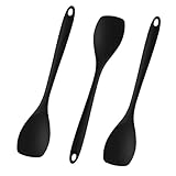 3 Rühr Kochlöffel, Schwarz, je 27.5 cm hitzebeständig bis 210°C,...