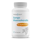 effective nature Sango Meereskoralle + Vitamin D3 & K2-120 Kapseln - Mit...