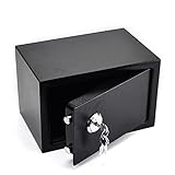 Fennnds Geldkassette Abschließbar, Tresor mit 3 Schlüssel, 4,6 L Stahl...