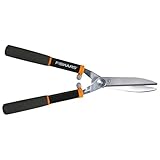 Fiskars Power-Heckenschere – 20,3 cm Edelstahl-Klingen – Pflanzenschere...