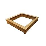 Clamaro 'Beach' Holz Sandkasten 150 x 150 cm extra stabil aus Fichte...