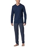 Schiesser Herren Schlafanzug lang-Nightwear Set Pyjamaset...