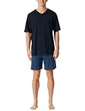Schiesser Herren Schlafanzug kurz V-Auschnitt - Nightwear Set