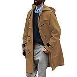Faonkeew Herren Liam Dufflecoat Kapuze Wintermantel Casual Slim Fit...