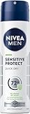 NIVEA MEN Sensitive Protect Deo Spray, Anti-Transpirant für 72h...