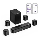 ULTIMEA 7.1ch Soundbar mit Dolby Atmos, TV Soundbar mit Subwoofer & 4...