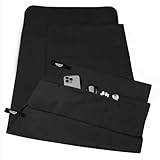 Pameil Fitness Handtuch 2er Set mit Reißverschluss Tasche, Sporthandtuch |...