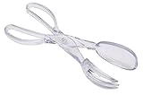 KitchenCraft Acryl-Salatzange/Servierer, Edelstahl, Transparent, 6.5 x 10 x...
