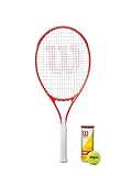 Wilson Federer Tennisschläger 26 Junior und 3 Tennisbällen