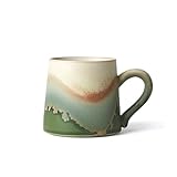 Zuhause Shanye Grüne Kaffeetasse, 1 Stück ofengefertigte Tasse mit einem...