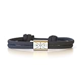 Personalisiertes Segeltau Armband – Edelstahl Charm mit Gravur -...